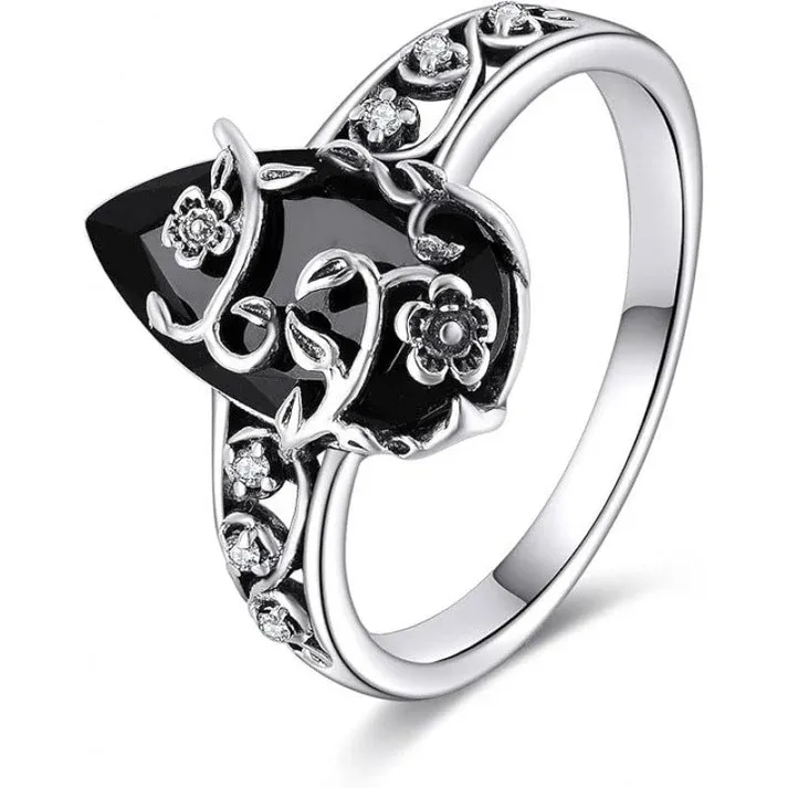 Bohemian Vintage Floral Vine Ring