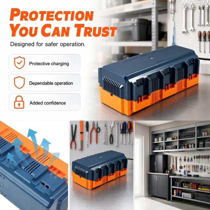 Multi-Slot Lithium Battery Fast Charger