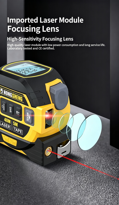 3‑in‑1 High‑Precision Laser Distance Meter