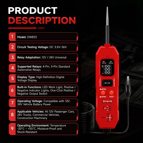 2-in-1 Automotive Circuit Detector