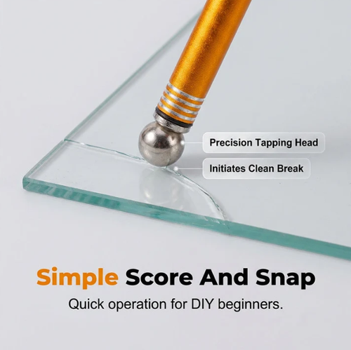 🔧💎 Pro Diamond Glass Cutter – Alloy Handle, Tungsten Wheel – Perfect Score! 🔥