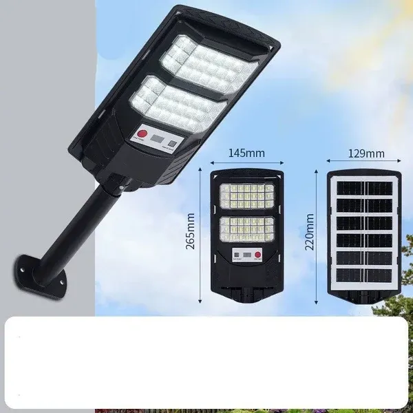 Solar Street Light, Motion Sensor Outdoor Solar Lamp, Waterproof LED Security Light with Remote Control for Yard, Garden, Farm & Street
