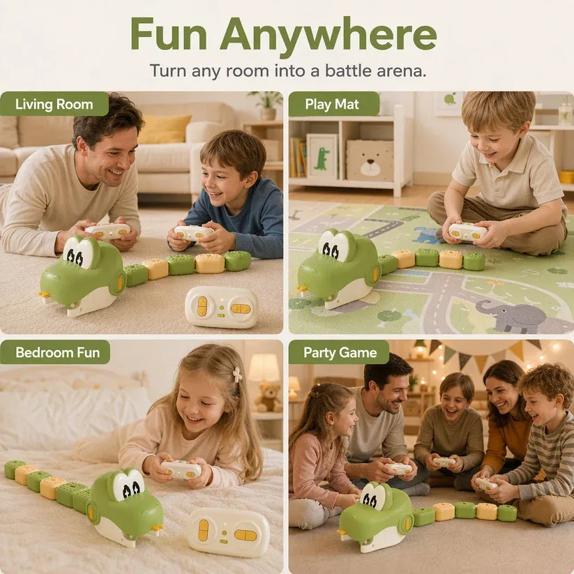 Remote Control Snake Toy with Magnetic Splicing Segments