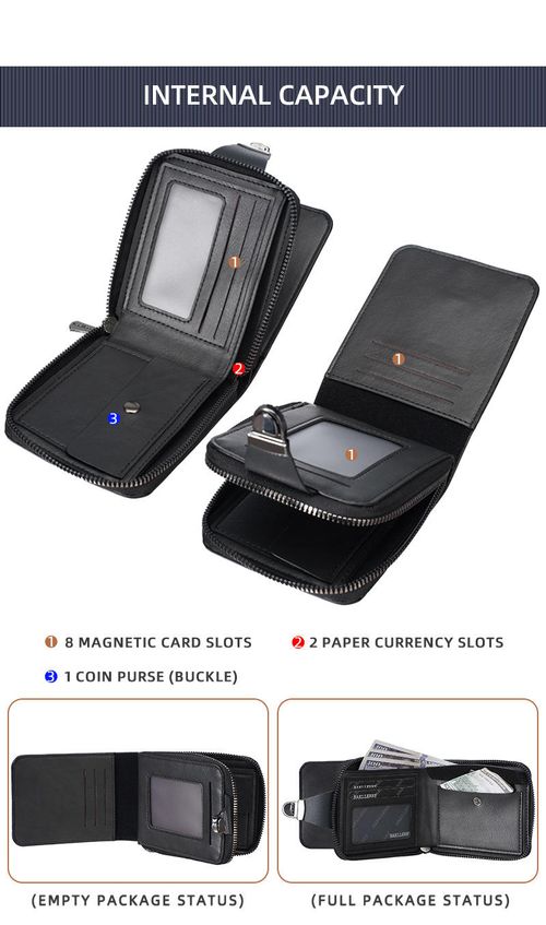 Men's Vintage Compact Zipper Wallet