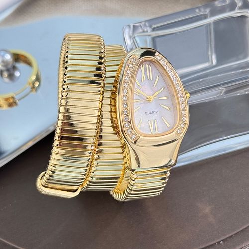 Snake-shaped bracelet quartz watch