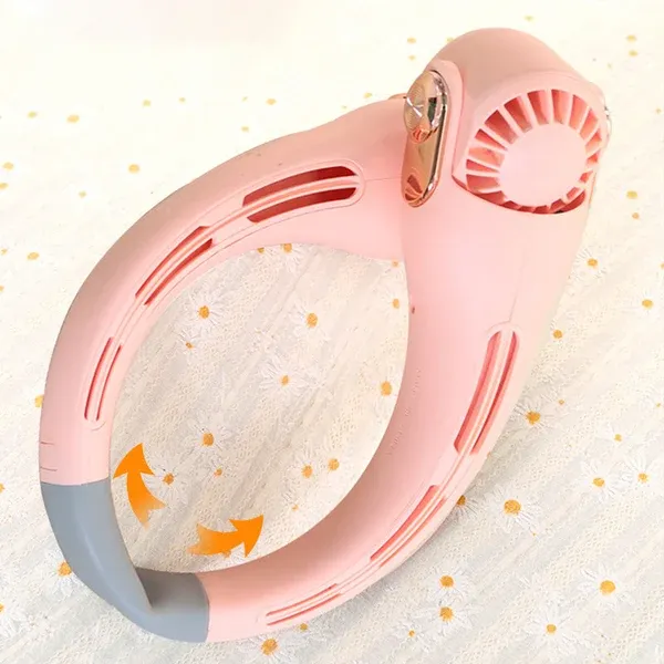 Neck Air Conditioner Fan – Ultra‑quiet, 360° rotating, 3 speeds. Hands‑free cooling, long battery