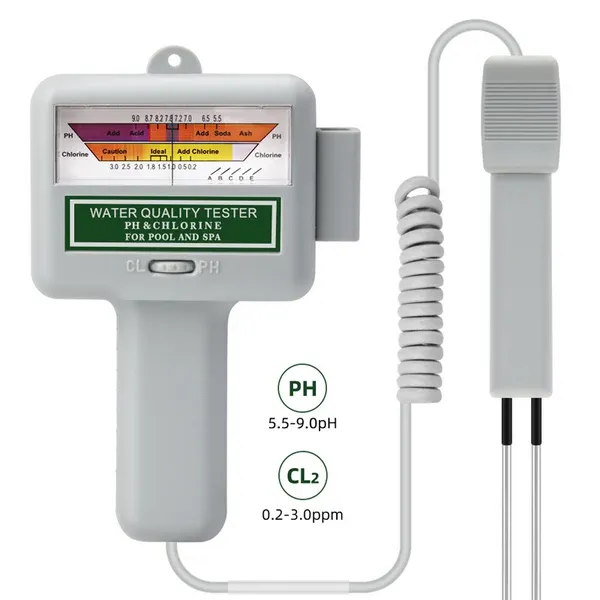 2-in-1 Pool Water pH & Chlorine Tester