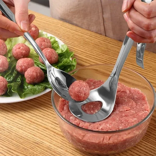 Meatball Spoon – Non‑stick, scoop & drain in one