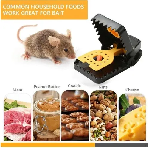 utomatic Sensitive Mousetrap‑Multi‑Tooth Reusable Mouse Trap, Heavy‑Duty Quick‑Snap Rodent Catcher for Home, Garage & Warehouse, 2 Pack