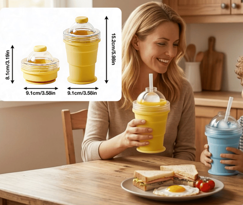 2-in-1 Collapsible Ice Ball Maker Cup