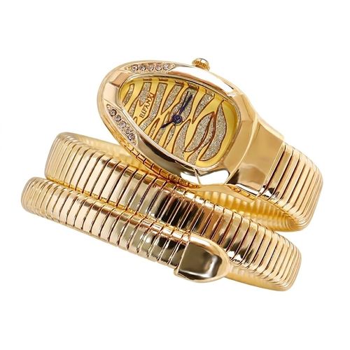 Snake-shaped bracelet quartz watch
