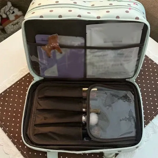 Large Capacity Travel Cosmetic Organizer Case
