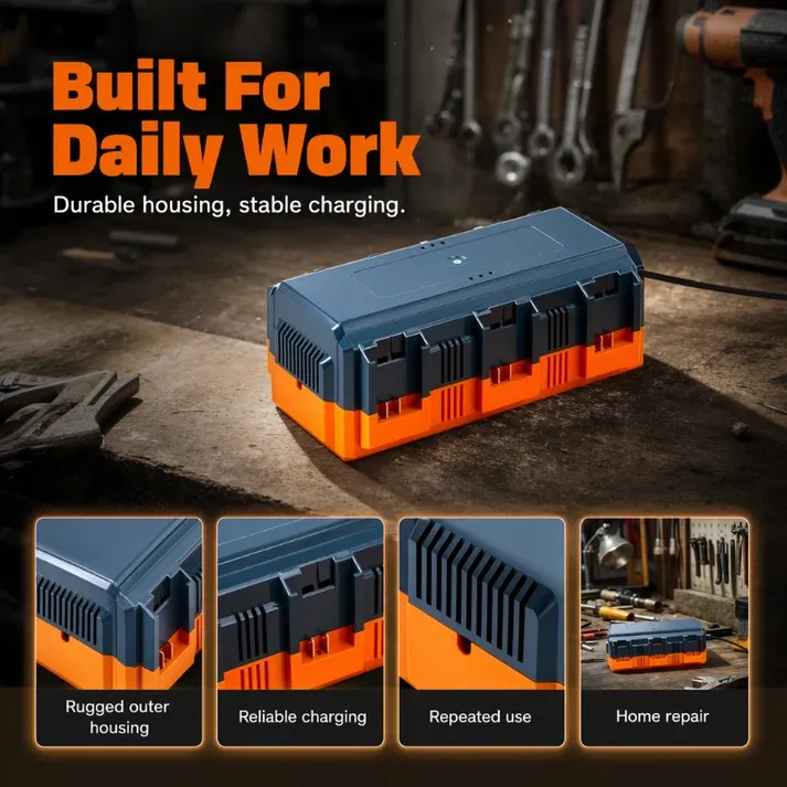 Multi-Slot Lithium Battery Fast Charger