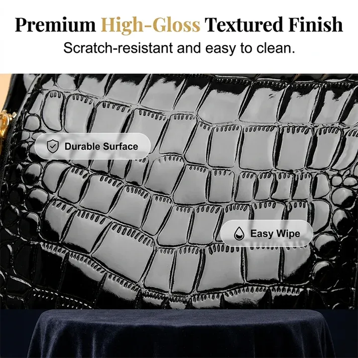 🏆LAST DAY SALE 50% OFF🔥Glossy Crocodile Pattern Women's Handbag
