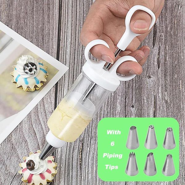 Stainless Steel Cake Decorating Gun Kit