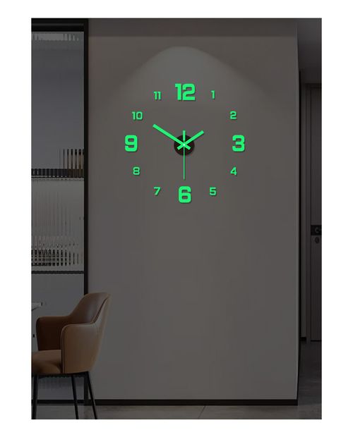 3D DIY Luminous Acrylic Wall Clock Set