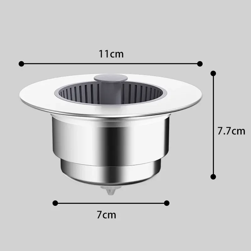 Pop-Up Sink Drain Stopper with Strainer