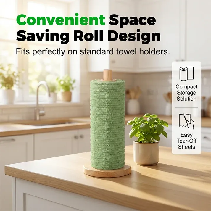 Disposable Tear-Off Cleaning Cloth Roll – Grab, Wipe, Toss!
