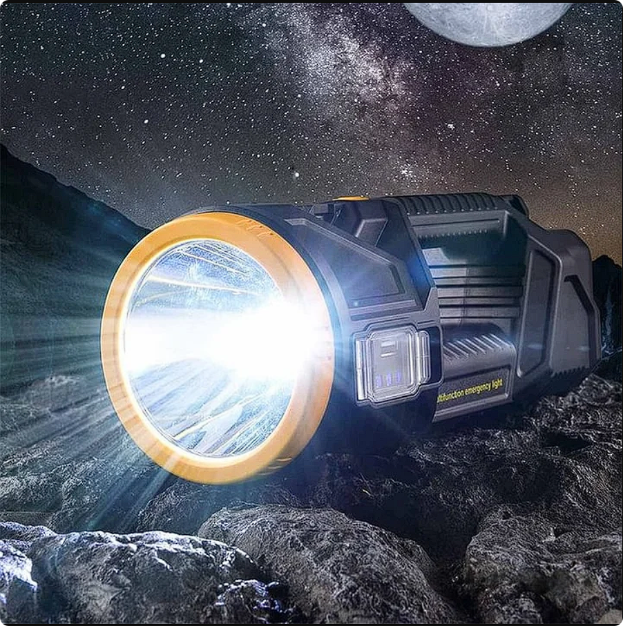 Super Bright Double-head Spotlight Portable Flashlight