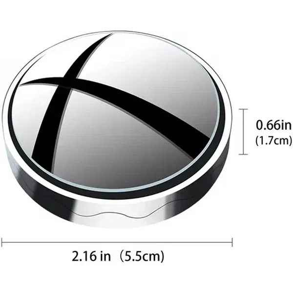 360° Adjustable HD Blind Spot Mirror, Suction‑Cup Convex Rear‑View Auxiliary Mirror for Car Reversing, 2 Pcs Pair