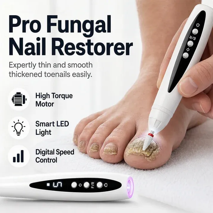 2-in-1 Electric Nail Drill with UV Gel Light – Professional manicure & pedicure kit