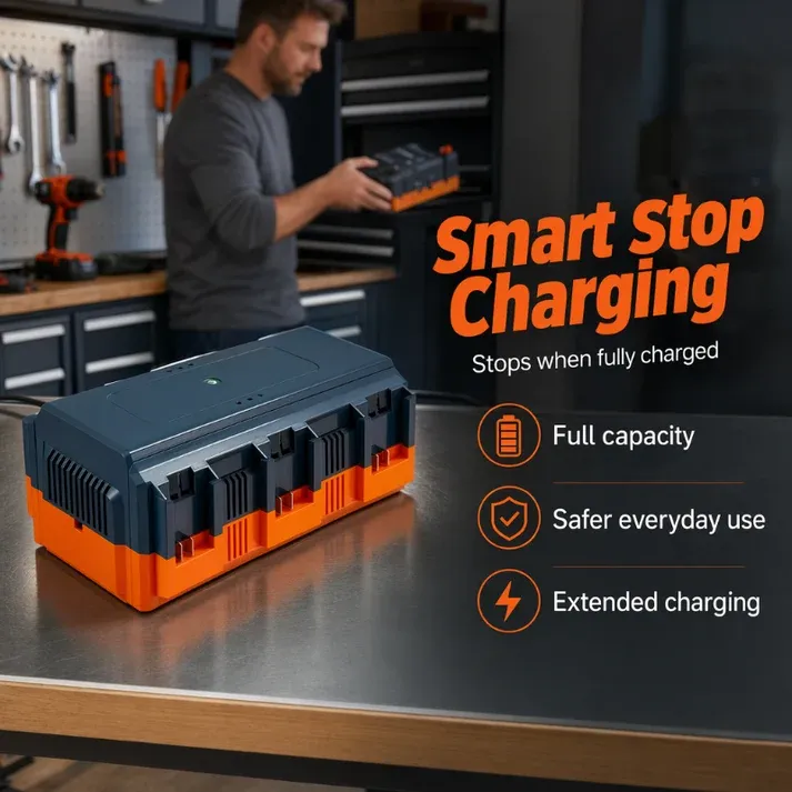 Multi-Slot Lithium Battery Fast Charger