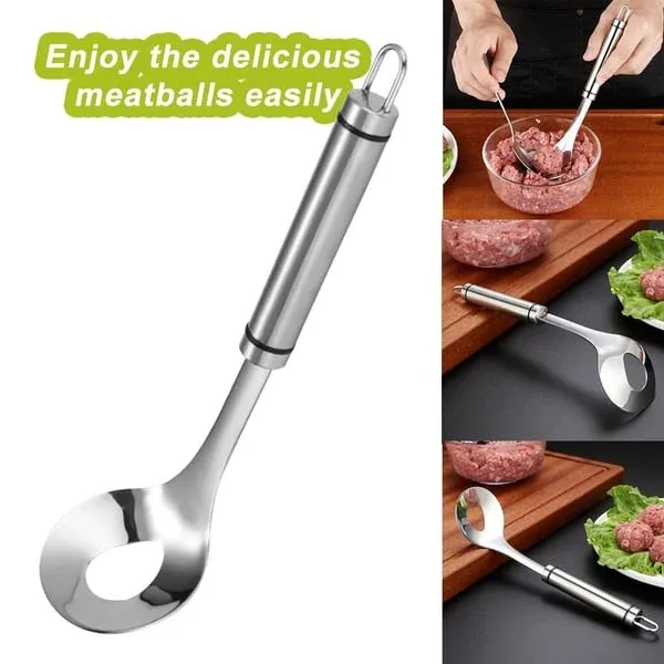 Meatball Spoon – Non‑stick, scoop & drain in one