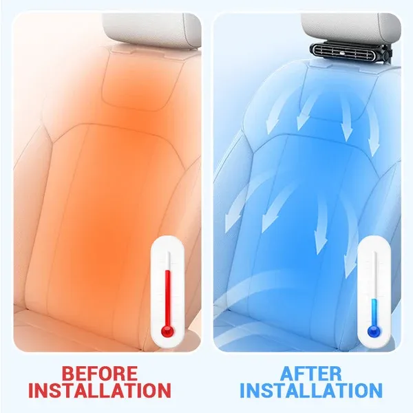 Car Headrest Cooling Fan
