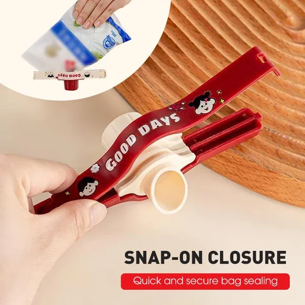 Kitchen Sealing Clip — Moisture-Proof, Double Serration, Smooth Pouring