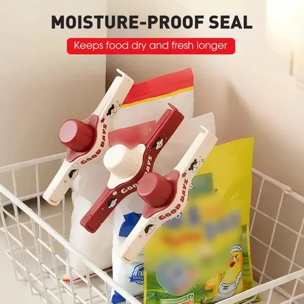 Kitchen Sealing Clip — Moisture-Proof, Double Serration, Smooth Pouring