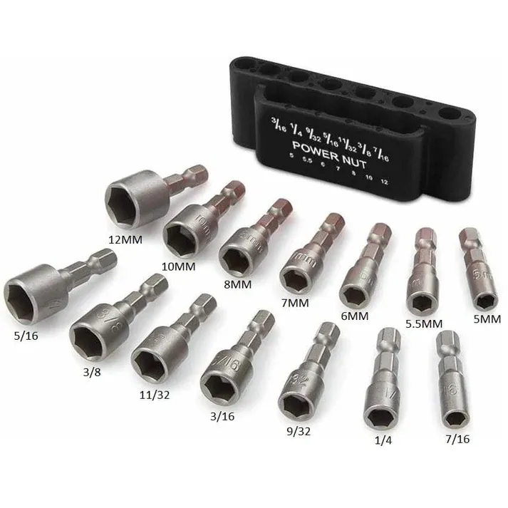 14-Piece Socket Wrench Set – Powerful hex grip, fits all common sizes. DIY repairs, save on garage costs. A must-have!