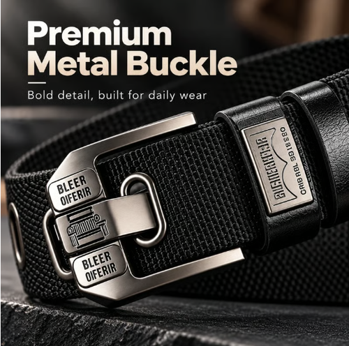 Unisex Minimalist Stylish Waistband - Buckle-Free Men's Belt, Holeless Strap