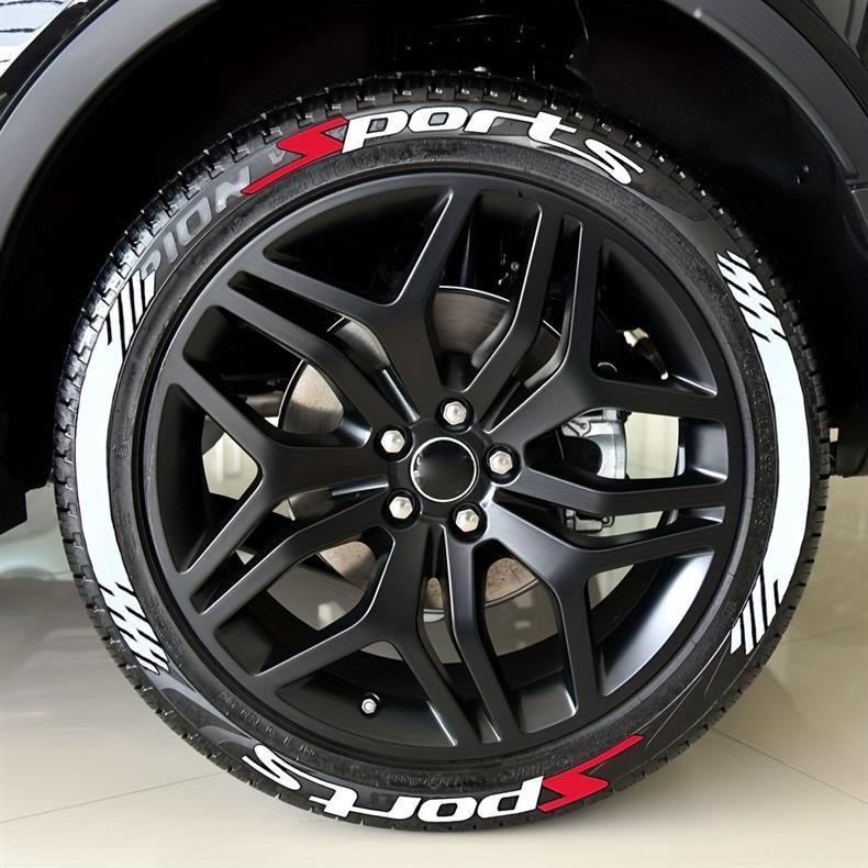 4Pcs 3D Car Tire Stickers – Waterproof Universal Wheel Decals