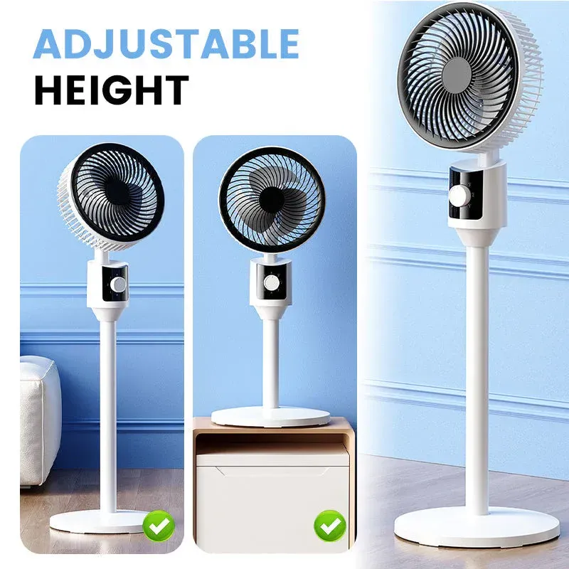 Oscillating Electric Stand Fan with Adjustable Height