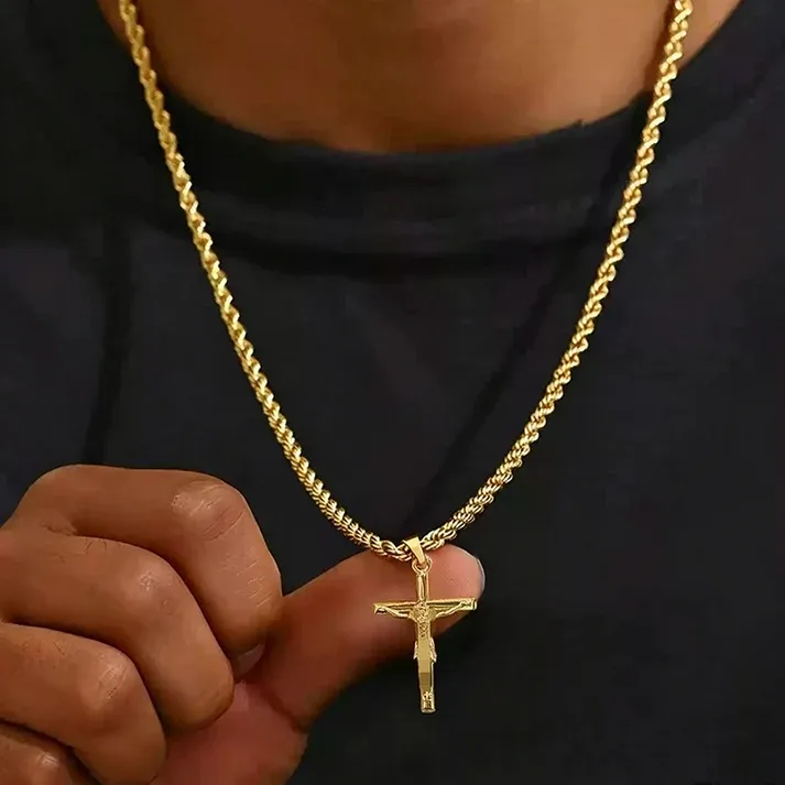 Crucifix Pendant Necklace for Men & Women