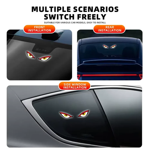 Devil Eye Car Solar LED Light