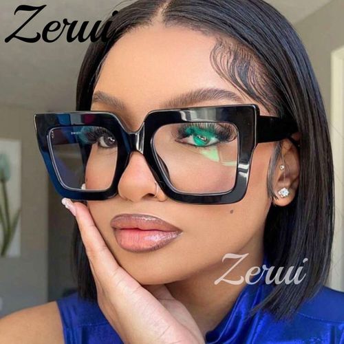 European and American color matching irregular flat glasses new fashion glasses frame personality glasses frame trend