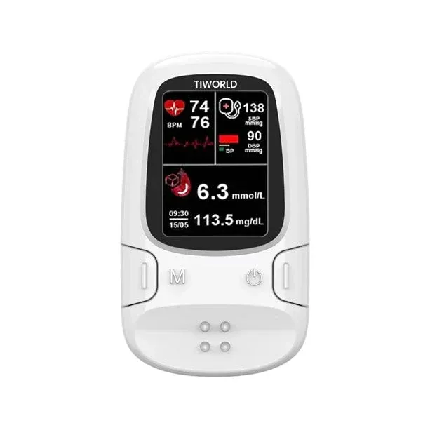Tiworld™ Bloodless Glucose Meter : High-Accuracy Non-Invasive Monitoring (99.9% Clinical Precision )