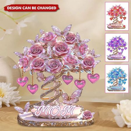 La mejor madre del mundo: placa acrílica personalizada con forma especial para madres.