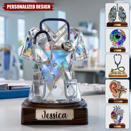 Ama la vida de enfermera - Placa acrílica personalizada para enfermeras