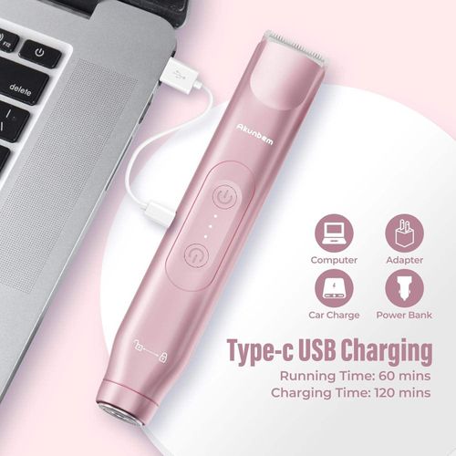 Double Head Electric Shaver Portable Body Epilator 2 in 1 Lady Facial Hair Remover for Men and Women