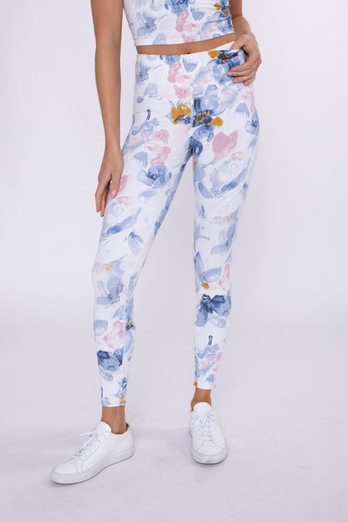 MONO B Watercolor Floral Leggings