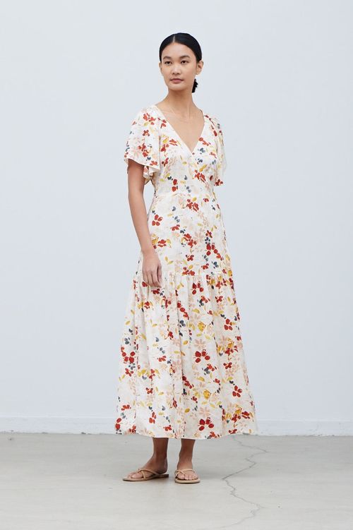 Floral Printed Wrap Dress