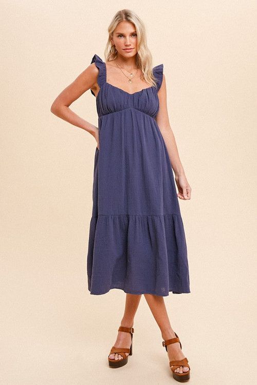Feel Good Ruffle Midi Dress