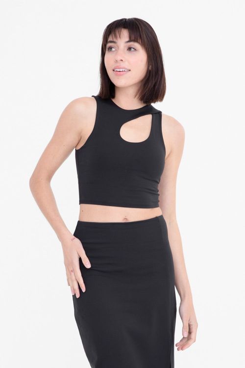 MONO B Venice Cut Out Cropped Bra Top