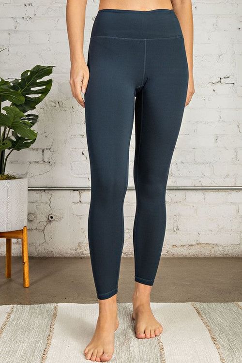 RAE MODE Full Length High Waist Basic Legging (S-3X) (Nocturnal Navy)