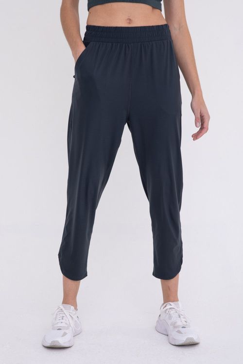 MONO B Curved Notch Hem Joggers
