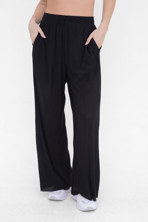 MONO B Micro Pleated Wide Leg Pant