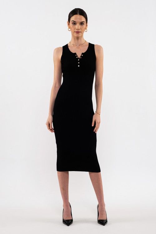 Ribbed Bodycon Midi Dress