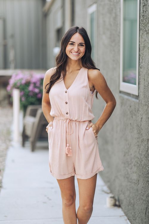 Only Yours Button Front Romper